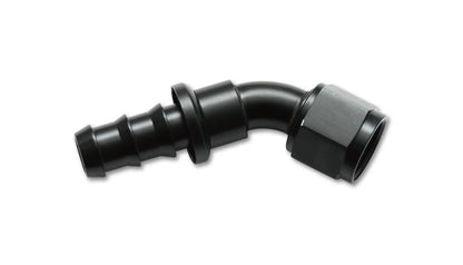 Vibrant -4AN Push-On 180 Deg Hose End Fitting - Aluminum