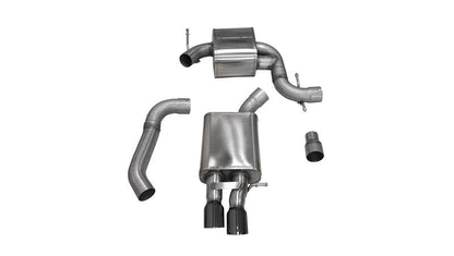 CORSA Performance Corsa 06-10 Volkswagen GLI Mk5 Black Touring 3.0in Cat-Back Single Rear Exitn Black Pro-Series