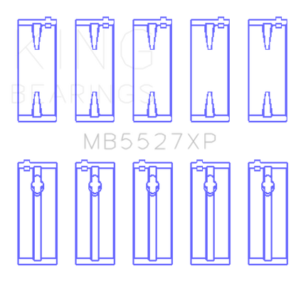 King Engine Bearings Toyota 4AGE/4AGZE 16V 1.6L Performance Main Bearing Set - Size STD