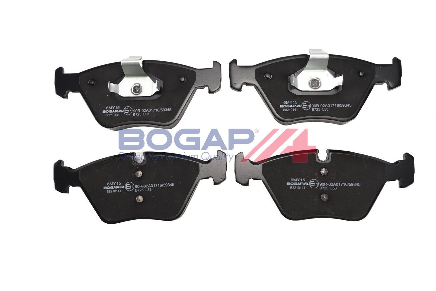 BOGAP B8210141 Brake Pad Set, Disc Brake