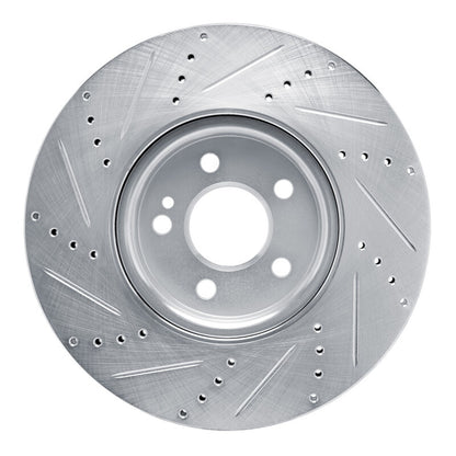 R1 Concepts R1 19-25 Mercedes-Benz A220 Front Right Drilled & Slotted Silver Brake Rotor