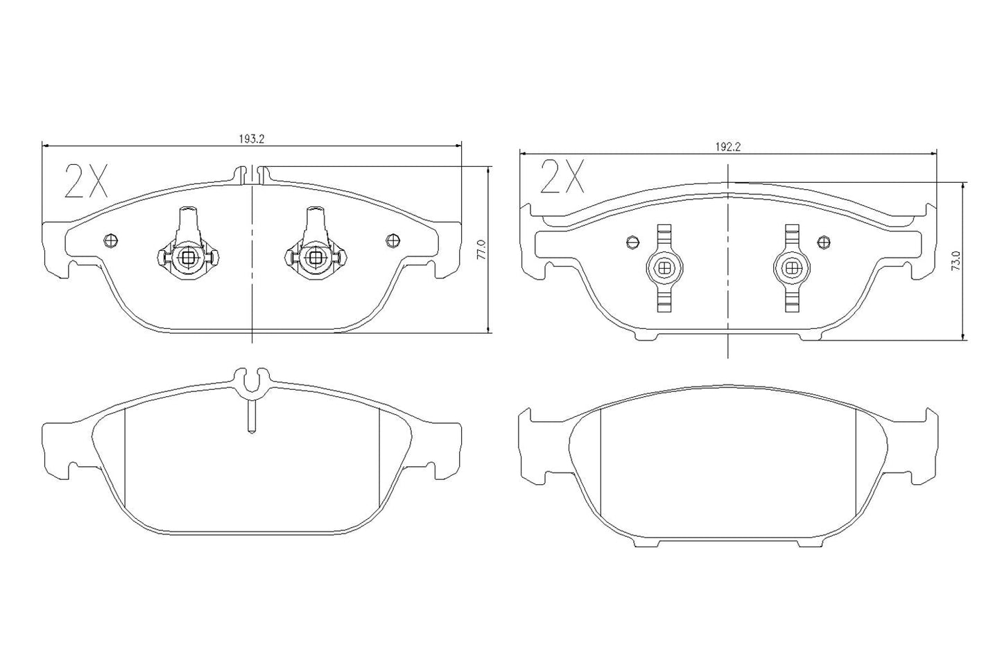 BOGAP C8210199 Brake Pad Set, Disc Brake