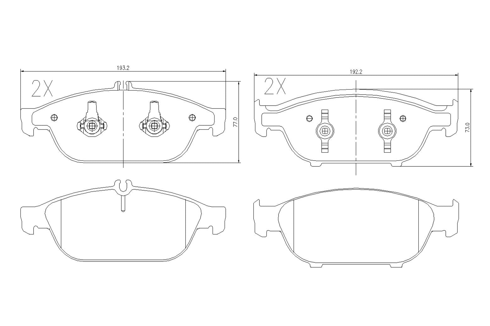 BOGAP C8210199 Brake Pad Set, Disc Brake