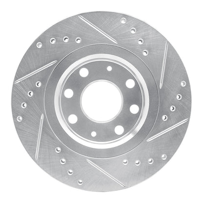 R1 Concepts R1 04-17 Chevrolet AVEO (USA/Canada) Front Left Drilled & Slotted Silver Brake Rotor