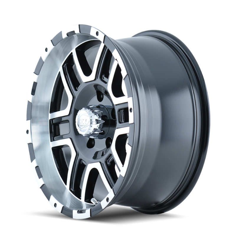 ION Wheels ION Type 179 18x9 / 8x165.1 BP / 12mm Offset / 130.8mm Hub Black/Machined Wheel