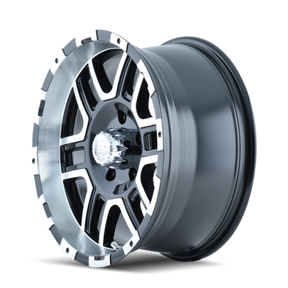 ION Wheels ION Type 179 18x9 / 8x165.1 BP / 12mm Offset / 130.8mm Hub Black/Machined Wheel