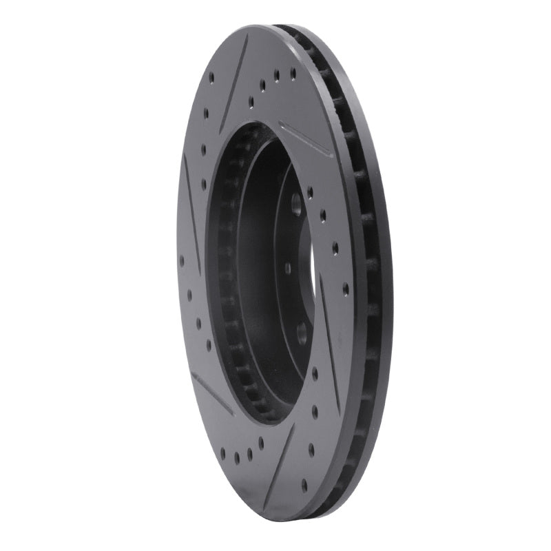 R1 Concepts R1 97-02 Peugeot 306 (Mexico) Front Right Drilled & Slotted Black Brake Rotor