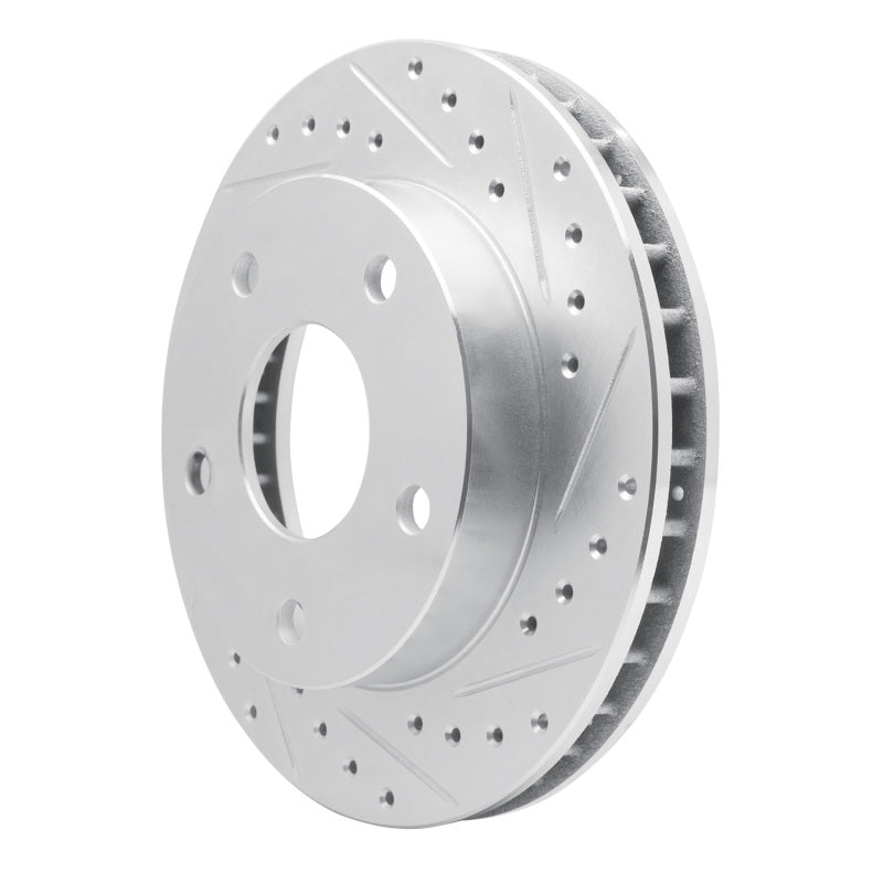 R1 Concepts R1 94-99 Dodge Ramcharger (Mexico) Front Right Drilled & Slotted Silver Brake Rotor