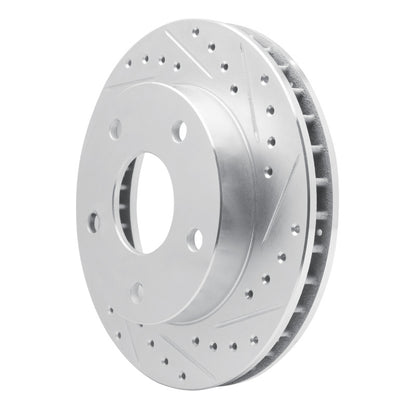 R1 Concepts R1 94-99 Dodge Ramcharger (Mexico) Front Right Drilled & Slotted Silver Brake Rotor