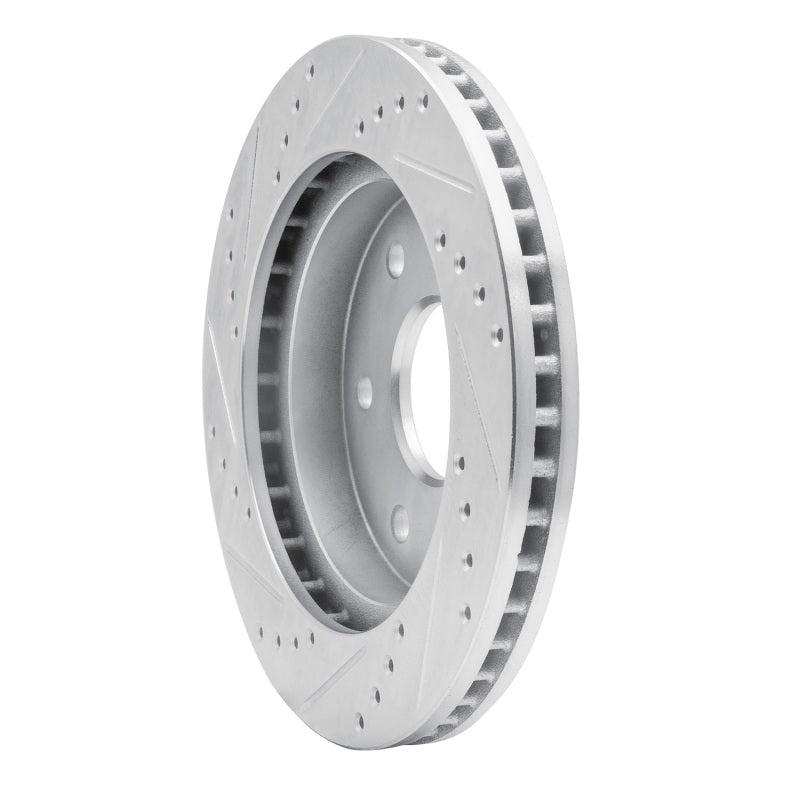 R1 Concepts R1 91-96 Dodge DAKOTA RWD Front Right Drilled & Slotted Silver Brake Rotor