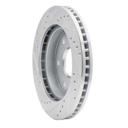 R1 Concepts R1 93-98 Toyota T100 Front Right Drilled & Slotted Silver Brake Rotor