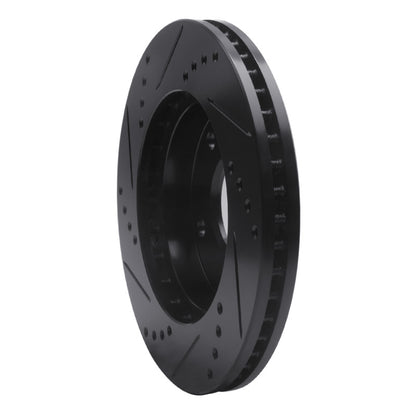 R1 Concepts R1 79-98 Buick Riviera Rear/Front Right Drilled & Slotted Black Brake Rotor