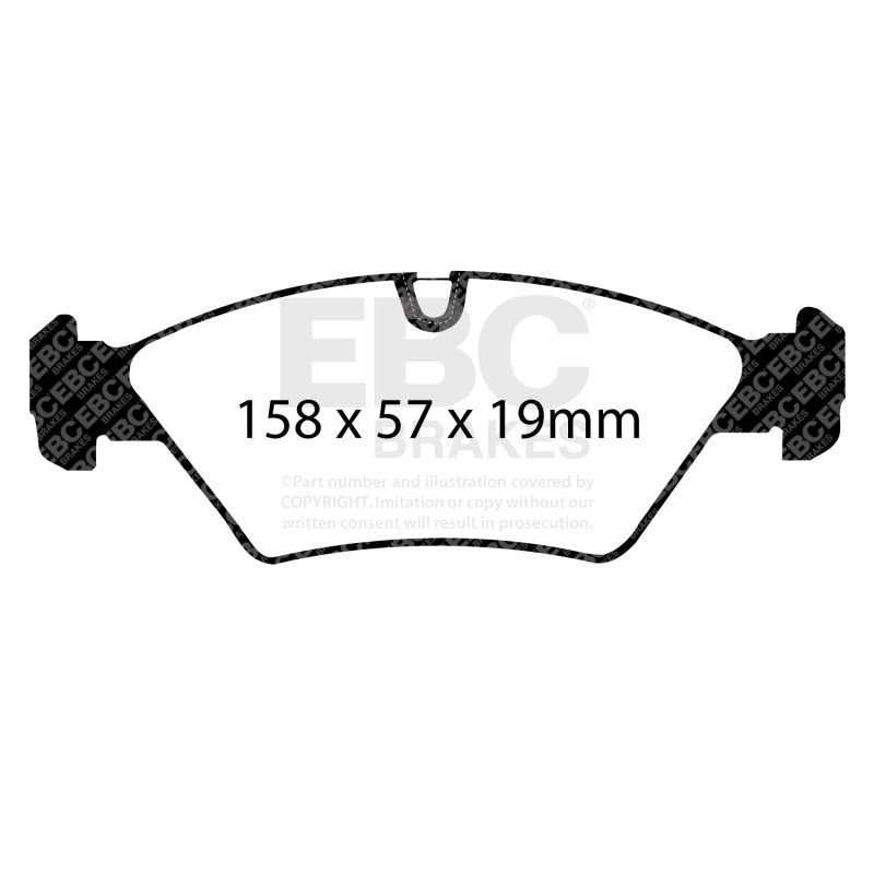 EBC Racing 87-91 BMW M3 2.3L (E30) RP-X Front Brake Pads