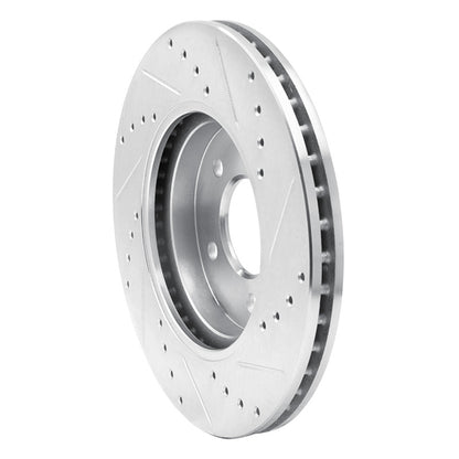 R1 Concepts R1 05-12 Ford Escape Front Left Drilled & Slotted Silver Brake Rotor