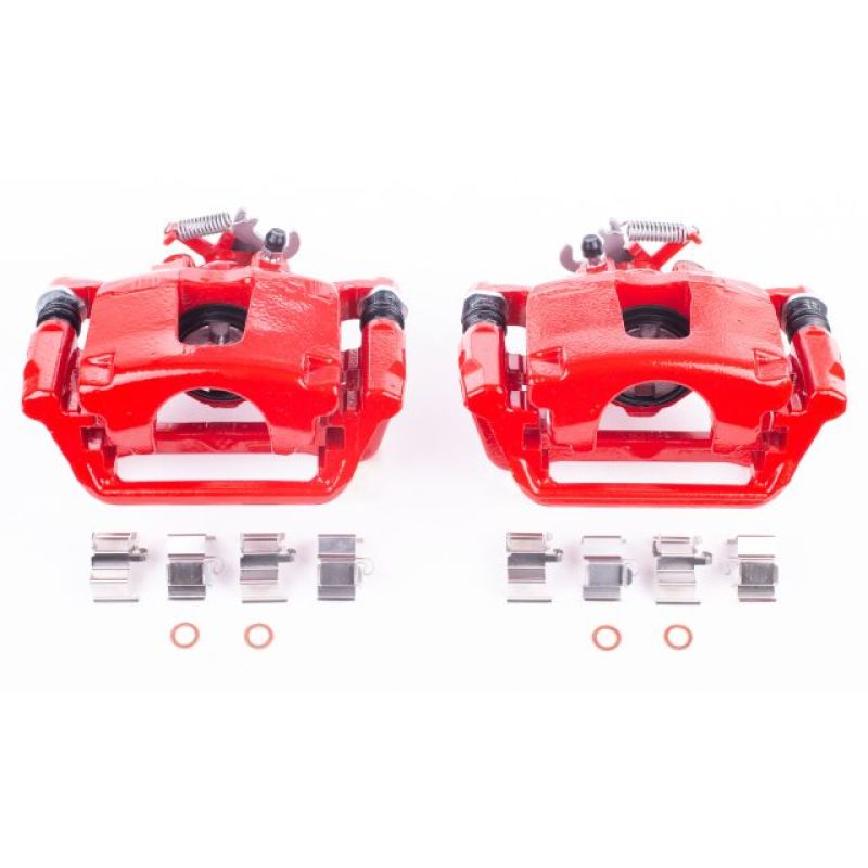 PowerStop Power Stop 12-16 Chrysler Town & Country Rear Red Calipers w/Brackets - Pair