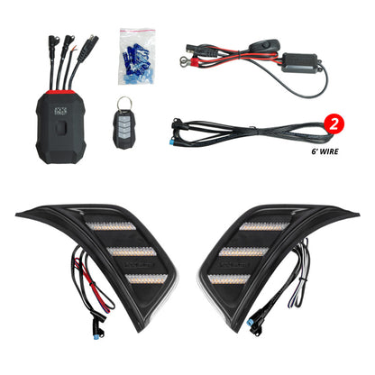 XKGLOW XK Glow XKmax Jeep Air Vent Light RGB+ Amber Turn & Running App Cntl