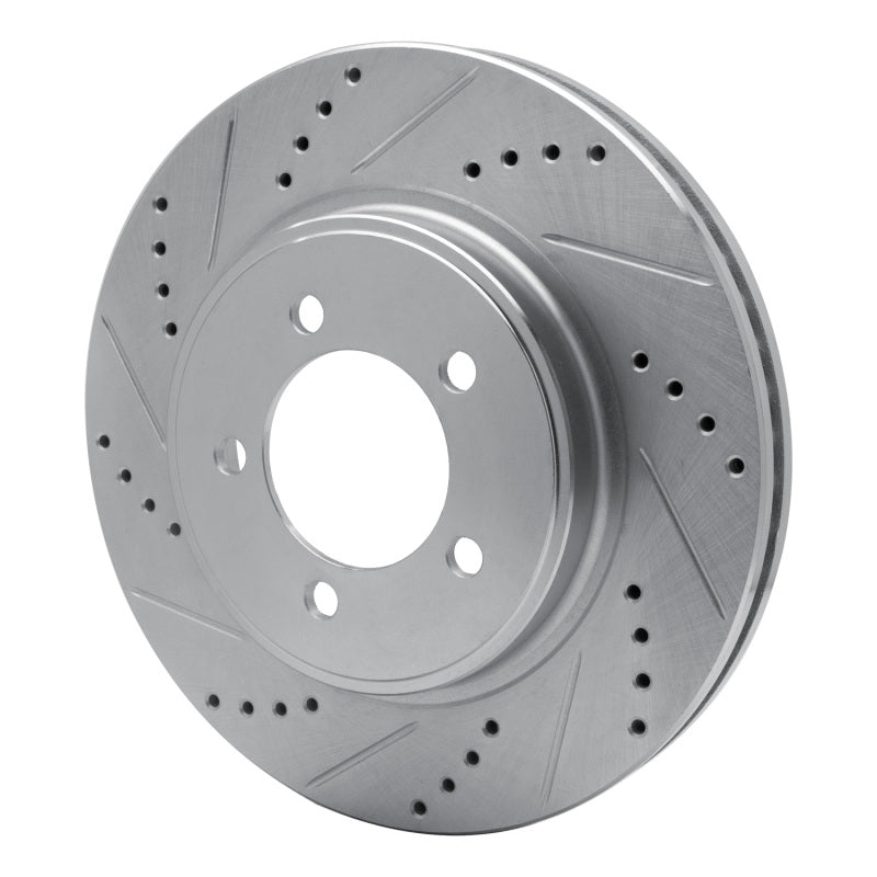 R1 Concepts R1 06-10 Ford Explorer Sport Trac Front Left Drilled & Slotted Silver Brake Rotor