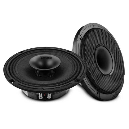 DS18 8in 200 Watts RMS 4 ohm Mid-Range Loudspeaker Shallow Grill Included
