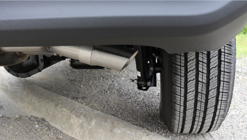 CORSA Performance Corsa 2018-2025 Jeep Wrangler JL 2.5in Dual Rear Turn Down Exit Black Sport Axle-Back Exhaust