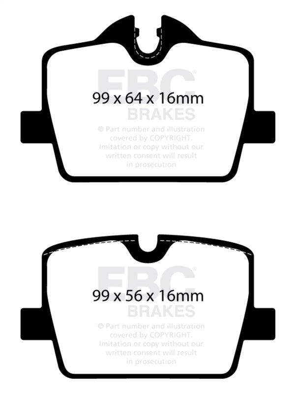 EBC 2019+ BMW Z4 G29 2.0T Yellowstuff Rear Brake Pads