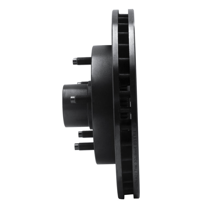 R1 Concepts R1 94-99 Dodge Ram 1500 Pickup Front Left Drilled & Slotted Black Brake Rotor