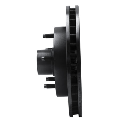 R1 Concepts R1 94-99 Dodge Ram 1500 Pickup Front Left Drilled & Slotted Black Brake Rotor