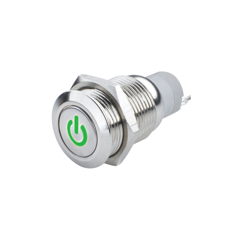 ORACLE Lighting Oracle Pre-Wired Power Symbol On/Off Flush Mount LED Switch - Green