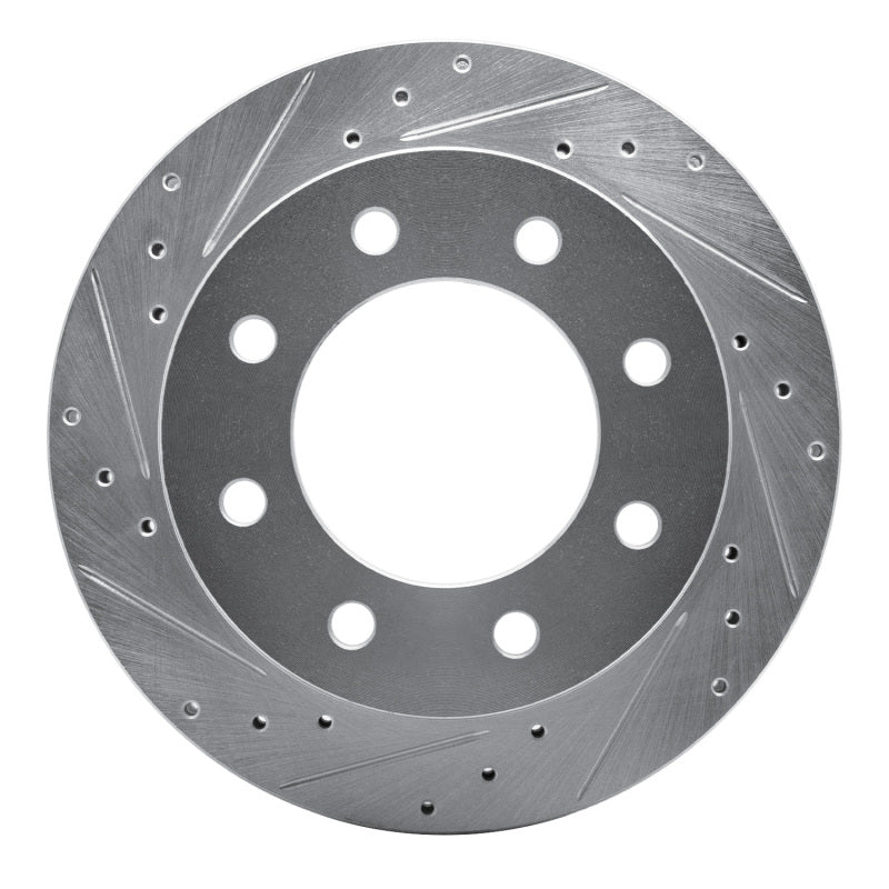 R1 Concepts R1 99-25 Chevrolet Suburban 2500 Rear Left Drilled & Slotted Silver Brake Rotor