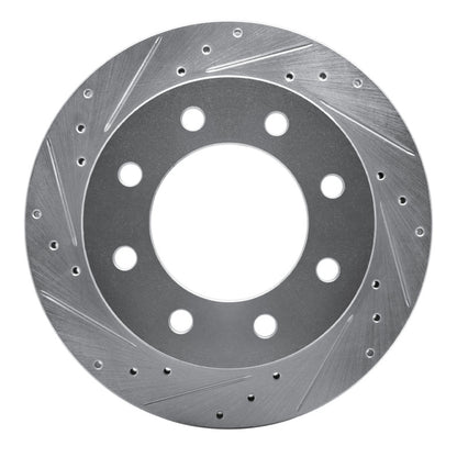 R1 Concepts R1 99-25 Chevrolet Suburban 2500 Rear Left Drilled & Slotted Silver Brake Rotor
