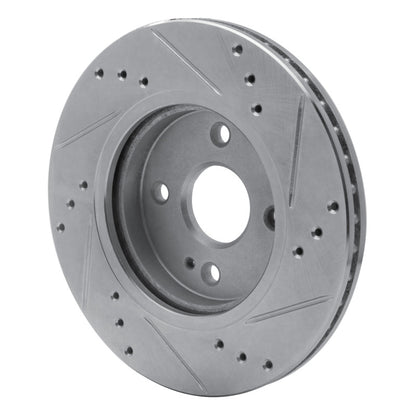 R1 Concepts R1 11-15 Mazda 2 (Mexico) Front Left Drilled & Slotted Silver Brake Rotor