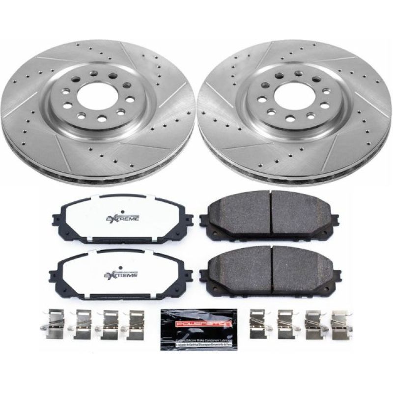 PowerStop Power Stop 17-19 Jeep Cherokee Front Z36 Truck & Tow Brake Kit