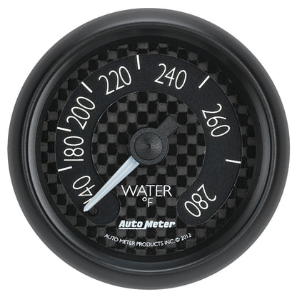 Autometer GT Series 52mm Mechanical 140-280 Deg F Water Temperature Gauge
