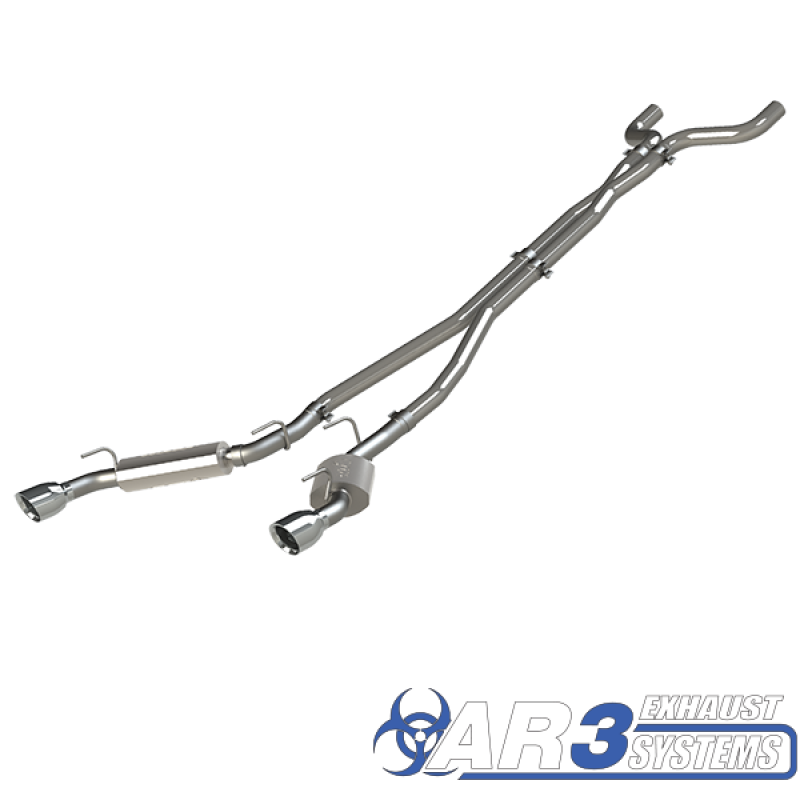 QTP 2010-2013 Chevrolet Camaro SS 6.2L QTP AR3 Cat Back