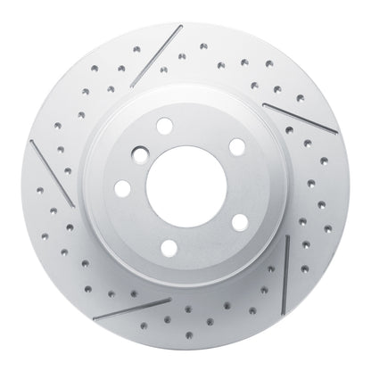DFC 13-13 BMW 135IS Rear GeoSPEC Coated Rotor - Dimpled and Slotted