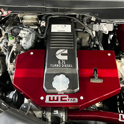 Wehrli 13-23 Dodge Cummins 6.7L Fabricated Aluminum Engine Cover - WCFab Grey