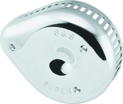 S&S Cycle Slasher Slotted Air Cleaner Cover For Super E/G Carbs - Chrome