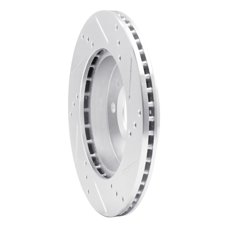 R1 Concepts R1 91-02 Saturn SC Front Left Drilled & Slotted Silver Brake Rotor