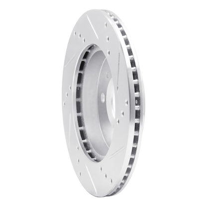 R1 Concepts R1 91-02 Saturn SC Front Left Drilled & Slotted Silver Brake Rotor