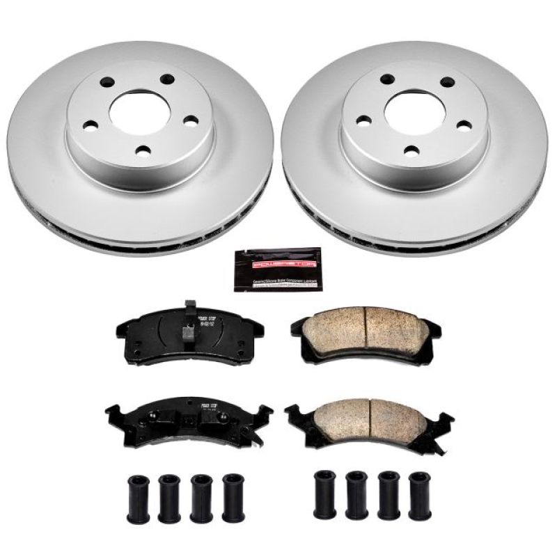 PowerStop Power Stop 90-98 Buick Skylark Front Z17 Evolution Geomet Coated Brake Kit