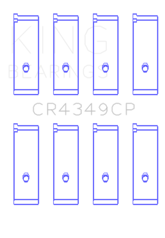 King Engine Bearings Toyota Scion XA/XB 1NZFE (Size 1.0) Tri-Metal Copper Lead Rod Bearing Set