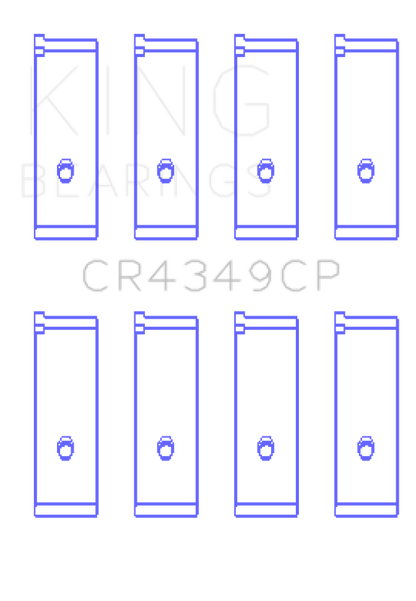 King Engine Bearings Toyota Scion XA/XB 1NZFE (Size 0.25) Tri-Metal Copper Lead Rod Bearing Set