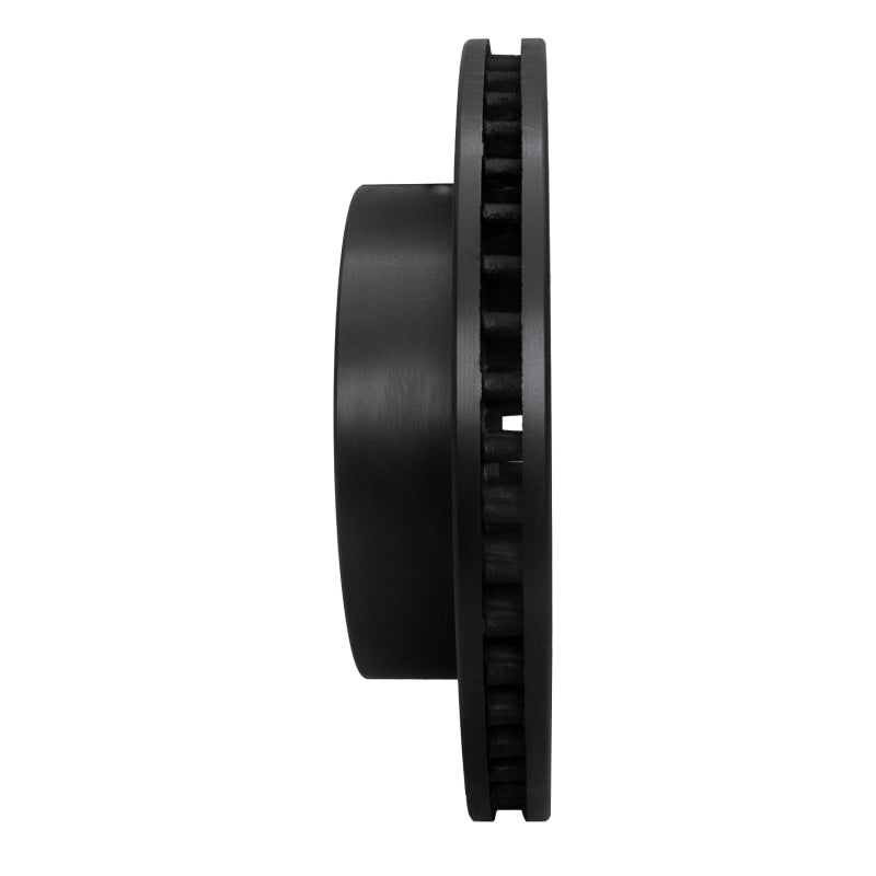 R1 Concepts R1 00-01 Dodge Ram 1500 Pickup Front Right Drilled & Slotted Black Brake Rotor
