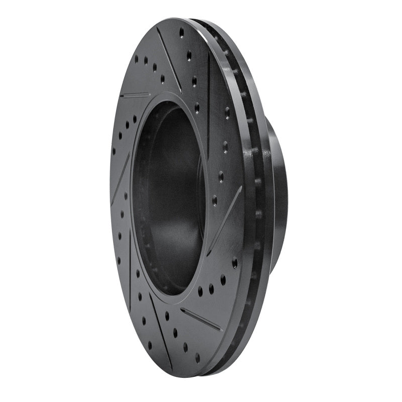 R1 Concepts R1 06-13 BMW 125i (Mexico) Front Left Drilled & Slotted Black Brake Rotor