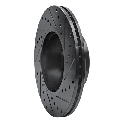 R1 Concepts R1 06-13 BMW 125i (Mexico) Front Left Drilled & Slotted Black Brake Rotor