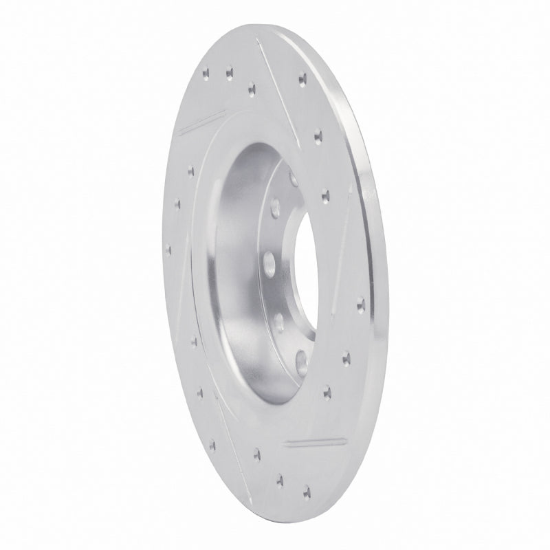 R1 Concepts R1 13-16 Dodge DART Rear Left Drilled & Slotted Silver Brake Rotor