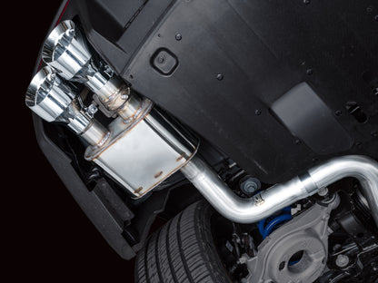 AWE Tuning AWE 2024 Ford Mustang Dark Horse S650 RWD SwitchPath Cat-Back Exhaust w/ Quad Chrome Silver Tips