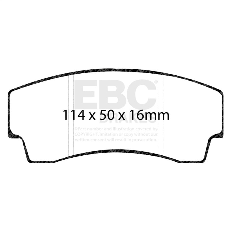 EBC Racing 99-02 Noble M12 2.6L Twin Turbo RP-X Rear Brake Pads