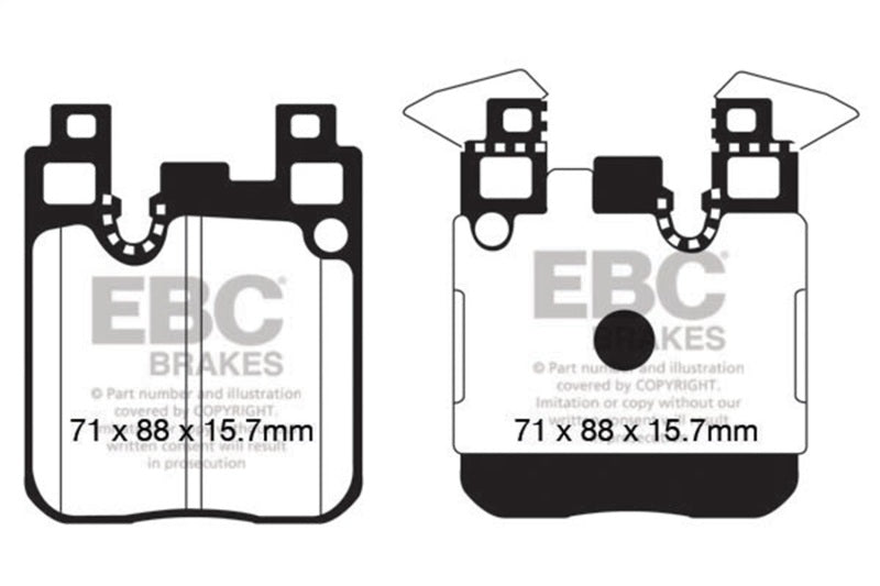 EBC Racing 2012+ BMW 1 Series (F) RP-1 Race Rear Brake Pads