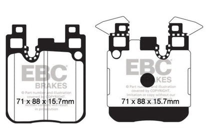EBC Racing 2012+ BMW 1 Series (F) RP-1 Race Rear Brake Pads