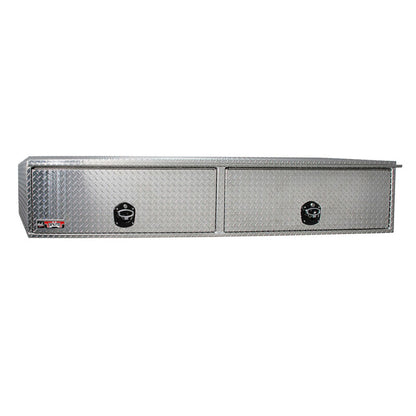 Westin/Brute HD Top Sider 13in x 96in w/flip up Doors - Aluminum